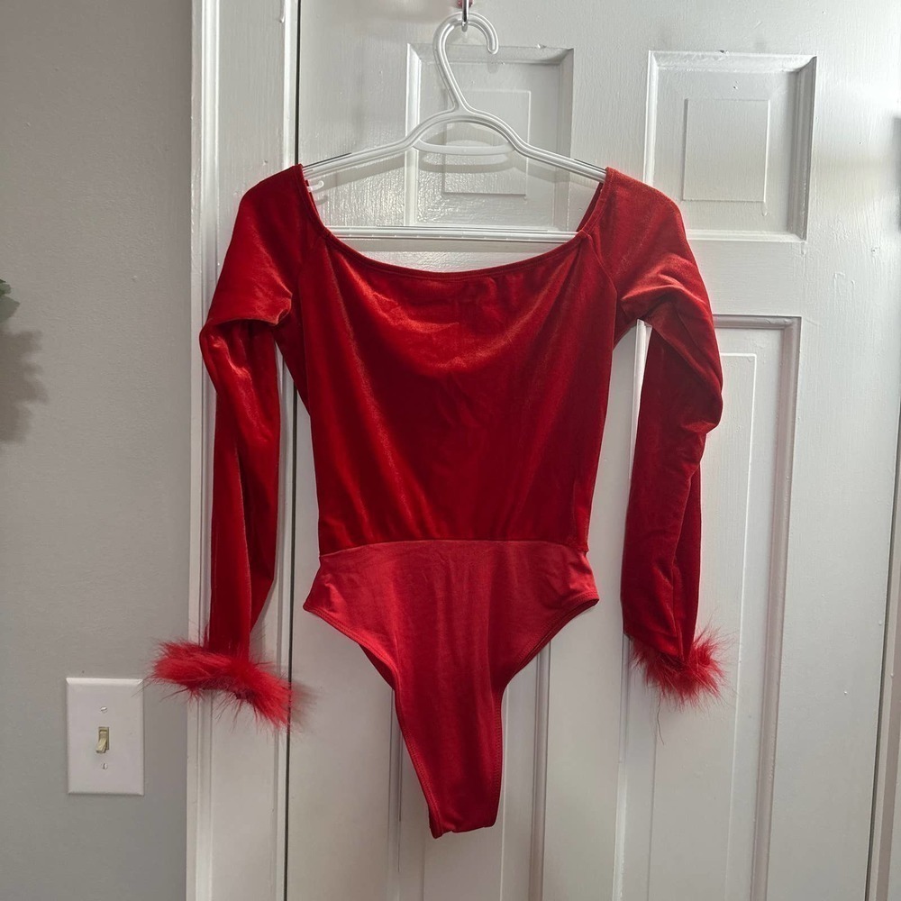 Shein velvet bodysuit